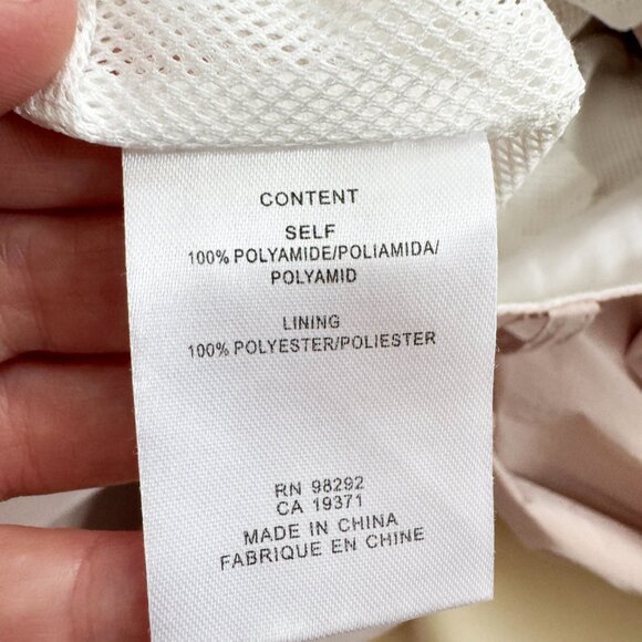 Tibi Powder Nylon Pleated Cargo Stella Pant in "Powder Pink", size 00 - Picture 9 of 11